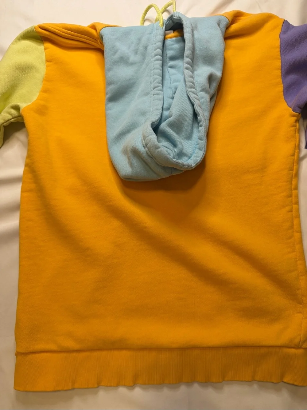 adidas Colorblock Trefoil Hoodie - Yellow, Lavender, Light Blue, Lime